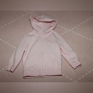 CAT & JACK 18 Month Toddler Baby Girl Light Pink Zip Up Hoodie Sweatshirt Target
